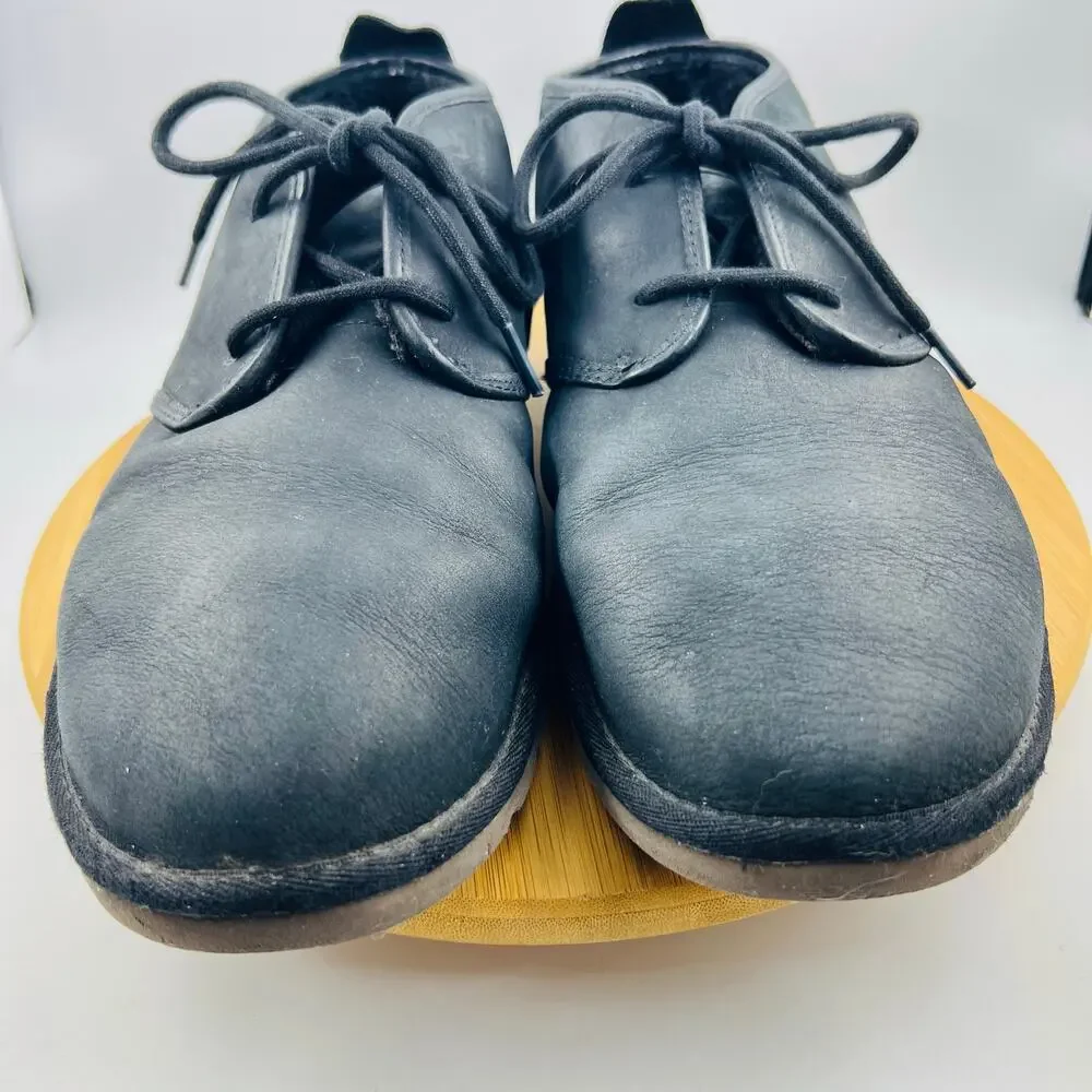 UGG Maxsim Chukka Boots Black Leather Mens Size 13 Lace Up Ankle Casual Comfort
